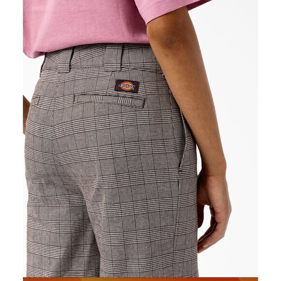 Dickies Bakerhill Plaid Wide leg High Rise Pants 6R - Picture 4 of 6